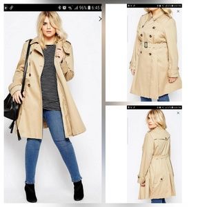 Asos Curve Skater Trench Coat / Jacket
